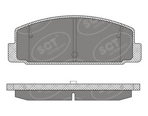 SCT GERMANY Комплект тормозных колодок, дисковый тормоз SP 611 PR